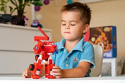 Конструктор-трансформер Small Blocks 2в1 Buildable Transforming Vehicle Джетт (Jett) Super Wings det0018330 - мініатюра 7