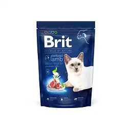 Сухий корм Brit Premium Sterilized Lamb Брит для стерилізованих котів, з ягням, 1.5 кг (арт.171863)