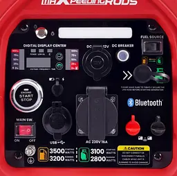 Генератор інверторний MaXpeedingRods 3.5 кВт Електричний старт/Дистанційний старт з телефону/Ручний стартер MXR4000 GT - мініатюра 5