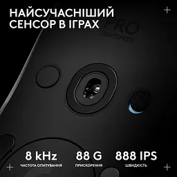 Мишка Logitech G Pro 2 Lightspeed Wireless Black (910-007295) - мініатюра 4