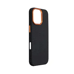 Карбоновый чехол для Apple iPhone 17, LikeCarbon2 SE MagCase, черный, тонкий защитный чехол-панель из поликарбоната с магнитами N52, MagSafe, противоударный, совместим с беспроводной зарядкой, приподнятые края для защиты камеры, ArmorStandart (ARM89163) - мініатюра 3