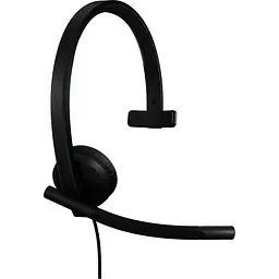 Комп'ютерна гарнітура Logitech H570e Mono USB-A Black (981-001426) - мініатюра 2
