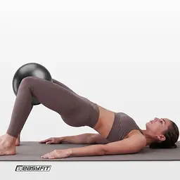 М'яч для пілатеса EasyFit 25 см чорний - мініатюра 9
