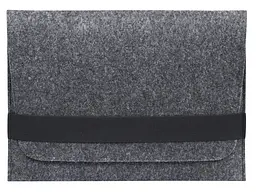 Чохол для ноутбука Gmakin для Macbook Pro 14 темно-сірий, горизонтальний, на гуму (GM14-14)