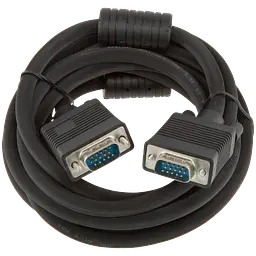 Кабель VGA-3.0BK 3 м чорний (з двома феритовими кільцями) - мініатюра 2