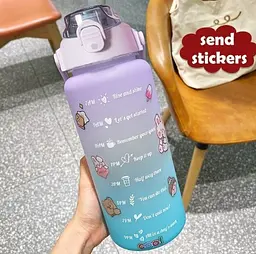 Спортивна пляшка для води BOTTLE gym navy 2 л - мініатюра 3