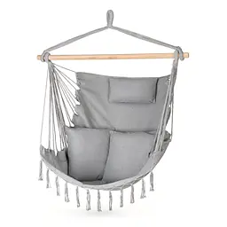 Бразильське крісло - гамак Outtec Boho XXL сірий - мініатюра 1