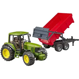 Іграшкова машинка Bruder Трактор John Deere 6920 з причепом 1:16 (02057) - мініатюра 2
