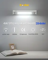 Комплект трубчастих LED ламп S15s 4 Вт, 2 шт. - мініатюра 2