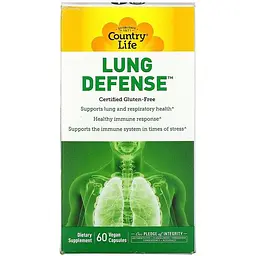 Захист легенів Country Life Lung defence 60 веганських капсул - мініатюра 2