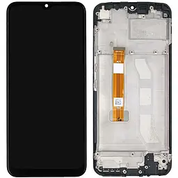 Дисплей Realme C25Y чорний, з рамкою