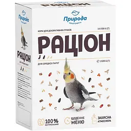 Уцінка. Корм Природа Раціон для середніх папуг 1.5 кг (PR740081)