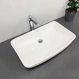 Умивальник VBI Silvi 60 white накладний VBI-015100, Білий - мініатюра 3