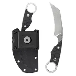 Ніж фіксований туристичний Ruike FS68, (8.6 см) 14C28N/G10 чорний - мініатюра 9