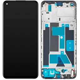 Дисплей Realme 9 4G чорний, Amoled, оригінал PRC, з рамкою