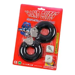 Ігровий набір Hand Cuffes & Cubes з наручниками та кубиками Червоний - мініатюра 2