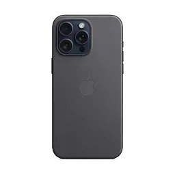 Чехол для Apple iPhone 15 Pro Max, FineWoven Case with MagSafe, черный, защитная накладка из материала FineWoven, противоударный, для iPhone, защита всего корпуса, поддержка беспроводной зарядки и MagSafe, (ARM71987) - мініатюра 4