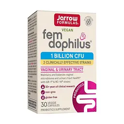 Пробіотик Jarrow Formulas Fem Dophilus 1 billion CFU, 30 вегакапсул для жінок