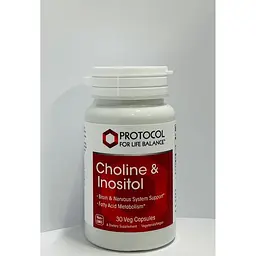 Холін-Інозітол Protocol for Life Balance Choline & Inositol 200/250 мг 30 капсул - мініатюра 2