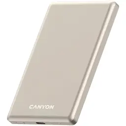Батарея універсальна Canyon 5000mAh OnPower 505 slim Magsafe PD/20W Beige (CNS-CPB505BE) - мініатюра 2