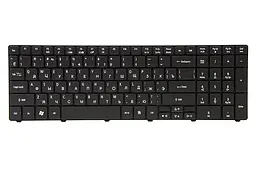 Клавiатура для ноутбука ACER Aspire 5236, eMahines E440 чoрний, чoрний фрейм