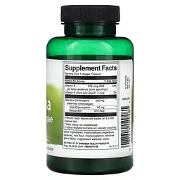 Спіруліна синьо-зелені водорості Spirulina Blue-Green Algae 500 мг - 90 вег. капсул - мініатюра 2