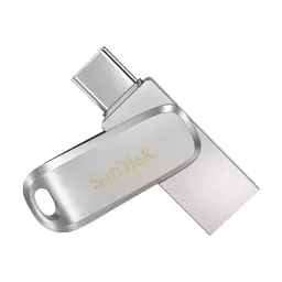 Флеш накопичувач USB 512Gb SanDisk Ultra Dual Luxe, Silver, Type-C / USB 3.2 Gen 1, до 400 МБ/с (SDDDC4-512G-GAM46) - мініатюра 2