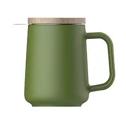 Чашка-заварник U Brewing Mug Wood, 500 мл - Чорний - мініатюра 5