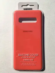 Чохол силіконовий Silicone Cover EF-PG973THEGRU для Samsung Galaxy S10 (6.1") Coral - мініатюра 7