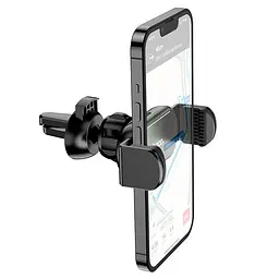Холдер Hoco CA108 Pilot auto clamp air outlet car holder Чорний - мініатюра 2