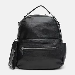 Шкіряний жіночий рюкзак Keizer K12108bl-black - мініатюра 3