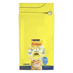 Сухий корм для стерилізованих котів Friskies з лососем та овочами 1.5 кг - мініатюра 2