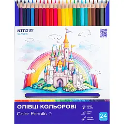 Олівці кольорові Kite Classic 24 шт. (K-055) - мініатюра 2