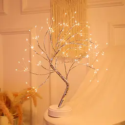 Світлодіодне дерево бонсай LED, 50 см, USB, теплий білий (WLS-9036-W) - мініатюра 3