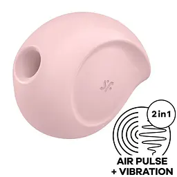 Стимулятор Satisfyer Sugar Вакуумний кліторальний, 8.3х7.3 см рожевий - мініатюра 2