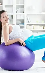 М'яч для фітнесу (фітбол для вагітних, для занять із немовлятами) 65 см Profit Ball Фіолетовий - мініатюра 6