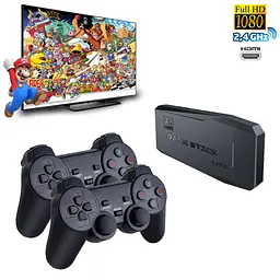 Ігрова приставка M8 Mini Game Stick 4K HDMI ігрова консоль для ТБ приставка для ігор та 2 контролери - мініатюра 2