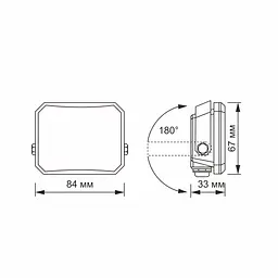 LED прожектор Videx F3 10W 5000K 220V Black (VLE-F3-0105B) - мініатюра 5