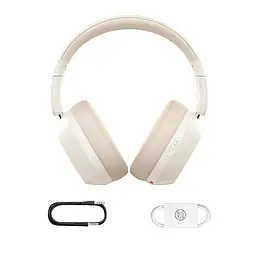 Бездротові навушники Baseus Bass 35 Max Wireless, ANC, BT5.3, AUX, 600mAh, 30-50h, White A00070800221-00 - мініатюра 5