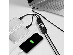 USB-хаб AXAGON HUE-S2BP Black - мініатюра 7