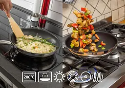 Сковорода Gorenje 24 см антипригарне покриття чорний kuh0016906 - мініатюра 6