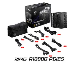 Блок живлення MSI MPG A1000G PCIE5 1000W - мініатюра 5