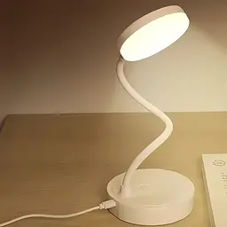 Мінімалістична настільна світлодіодна лампа з USB-живленням і сенсорним керуванням Білий 88202