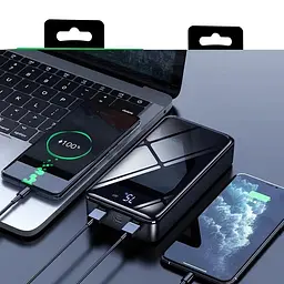 Універсальна мобільна батарея Borofone BJ8 Extreme 30000mAh 2хUSB (Чорний) - мініатюра 6