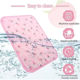 Літня підстилка, що охолоджує Derby Ice Silk Summer Pet Cooling Mat Bananas 70х100 см - мініатюра 7