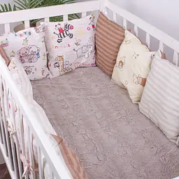 Подушки-борти MirSon Kids Time 18-300 Cream time бежеві 12 шт. - мініатюра 5