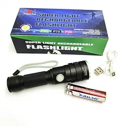 Ручний акумуляторний ліхтар BL пиловологостійкий 1500 Lumen BL-611-P50 - мініатюра 3