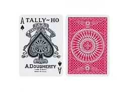 Карти гральні United States Playing Card Company Tally-Ho Circle Back Standard Index (red blue) (00009) - мініатюра 3