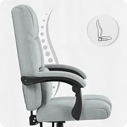 Крісло офісне Cabro C505 Grey тканина - мініатюра 8
