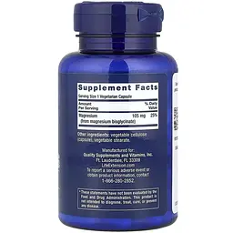 Дієтична добавка Life Extension Magnesium Glycinate 90 вегетаріанських капсул - мініатюра 2
